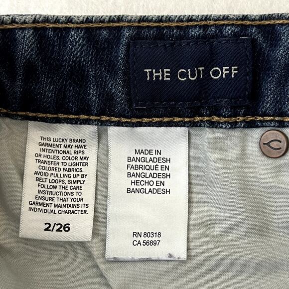 Lucky Brand Cut Off Button Fly Denim Shorts - Picture 4 of 6